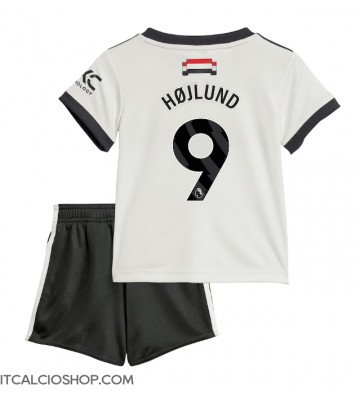 Manchester United Rasmus Hojlund #9 Terza Maglia Bambino 2024-25 Manica Corta (+ Pantaloni corti)
